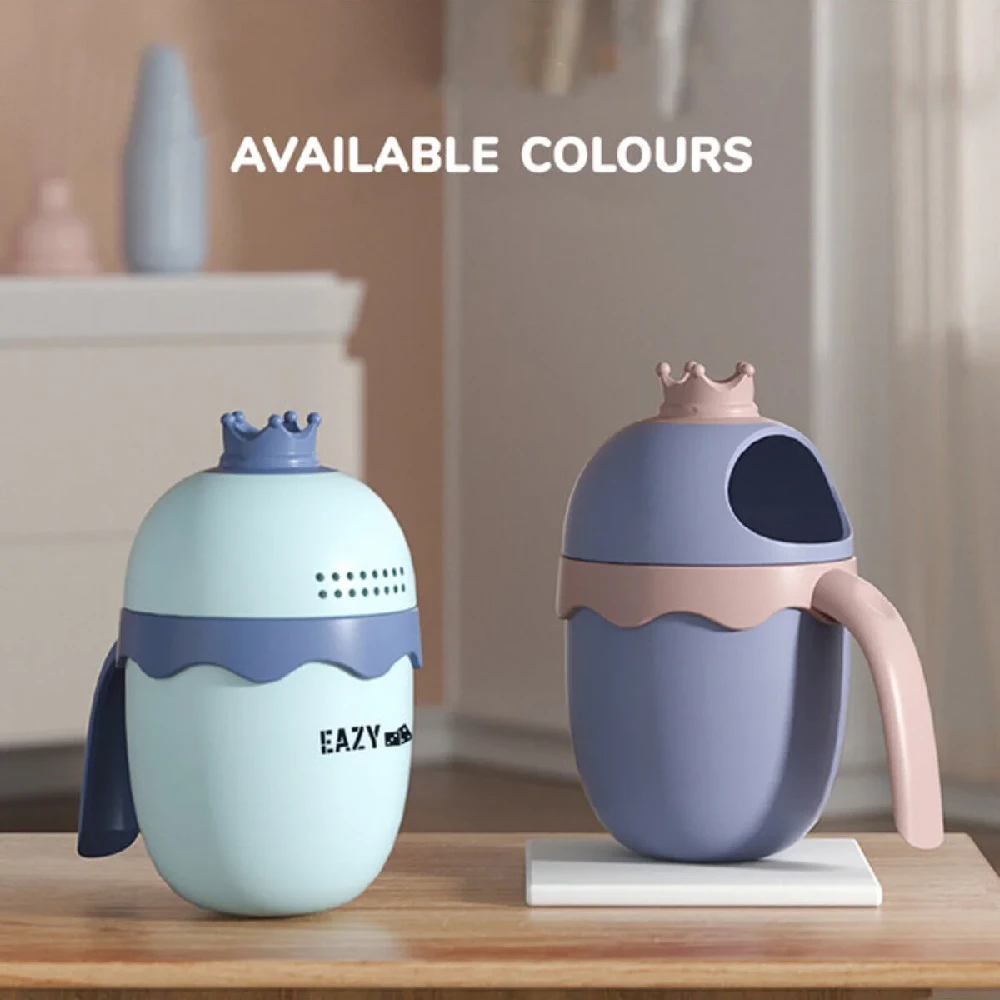 Eazy Kids Royal Baby Head Shampoo Wash Rinse Shower Mug 500ml Blue - EZ BSHC BU - Image 4
