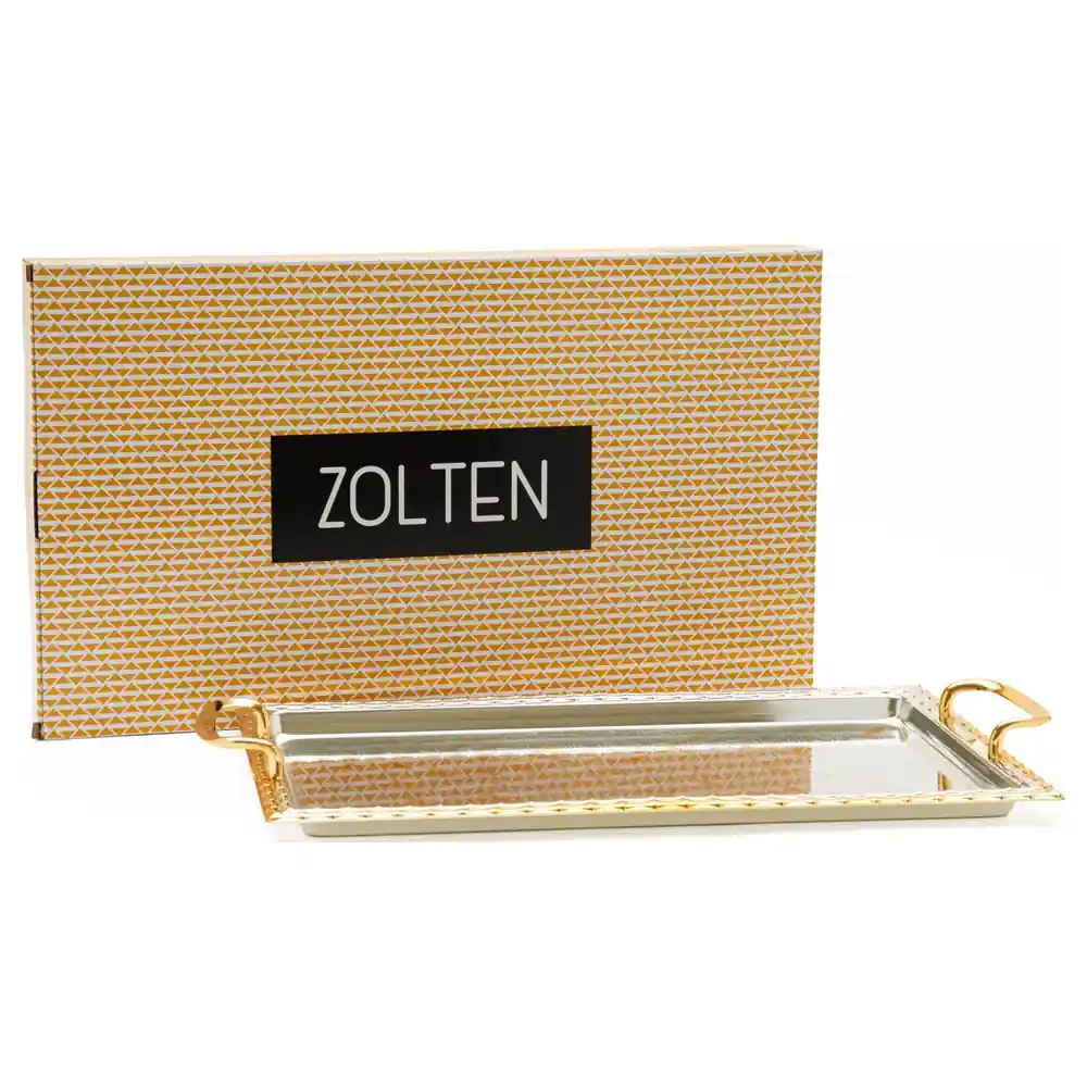 Zolten Silver Plated Rectangular Serving Tray, 50 cm - ZL2013960 - Image 4