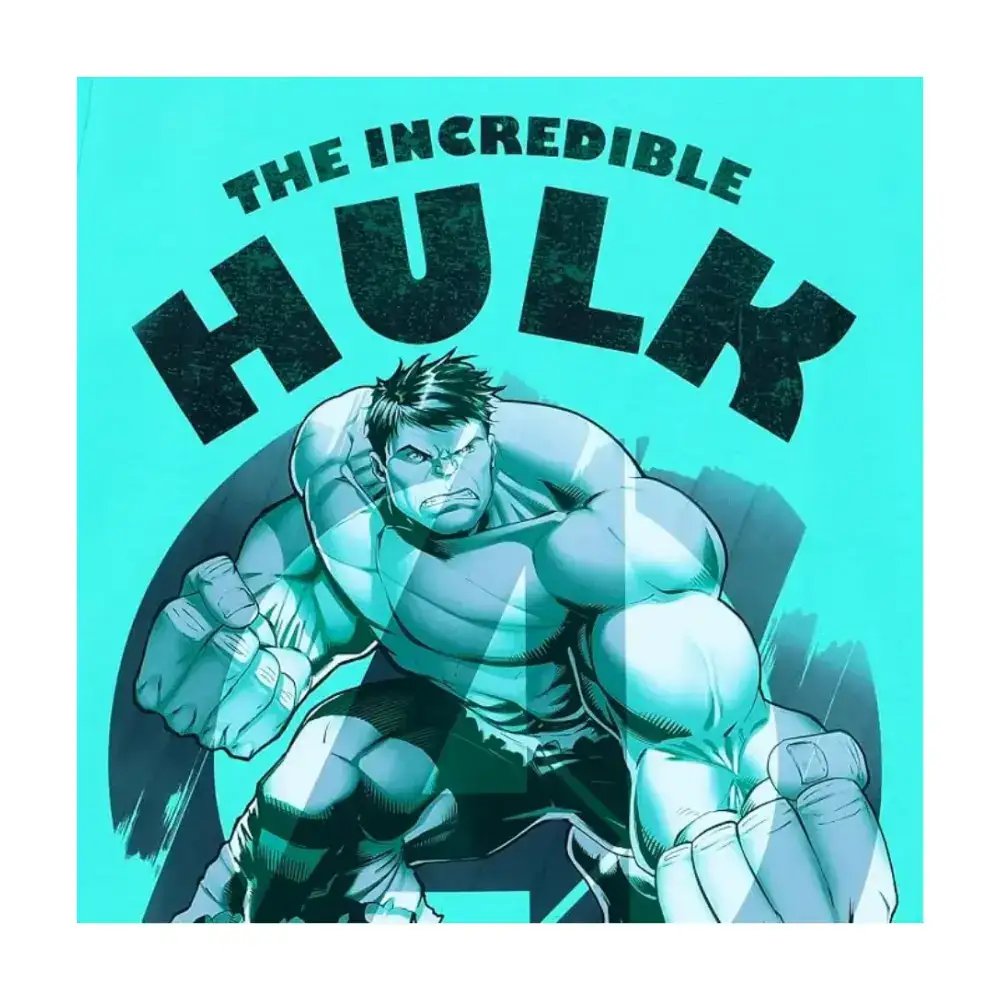 Marvel The Incredible Hulk Boys T-Shirt, Cotton Lycra Stretch, Crew Neck Short Sleeve, Casual Wear, 4-5 Years, Sky Blue - TU22629-4-5Y - Image 5