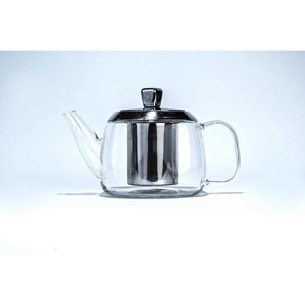 Taliona Lux Borosilicate Glass Tea Pot with Stainless Steel Filter & Lid 1200 ml - TL2213836 - Image 2