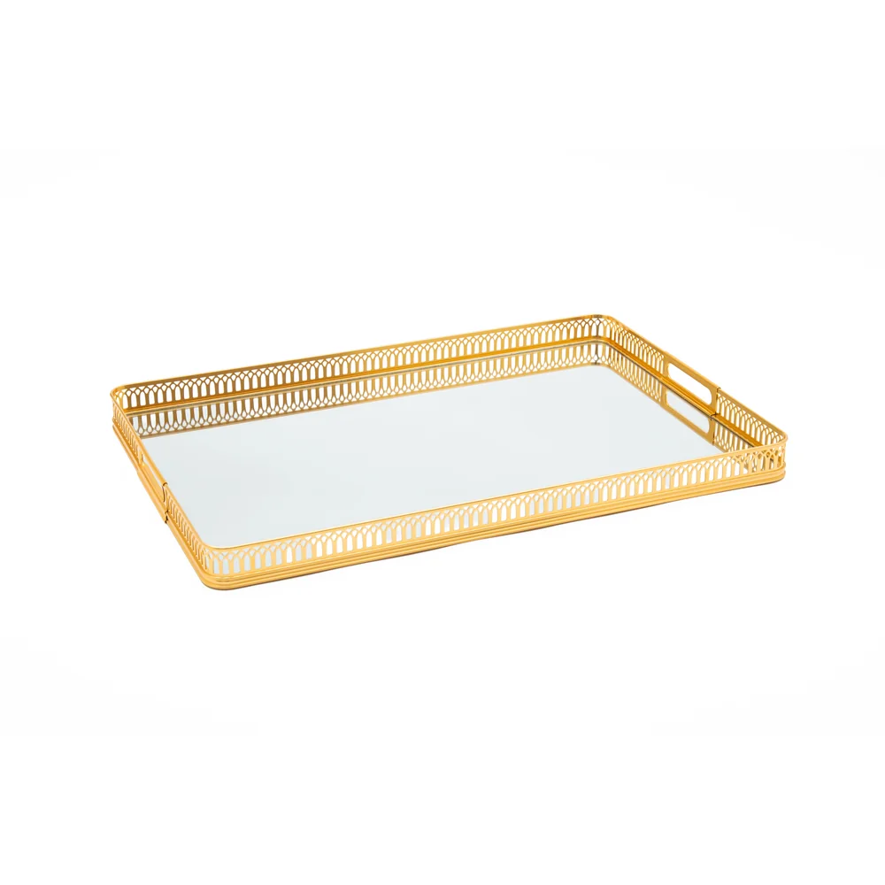 Zolten Silver Plated Rectangular Serving Tray, 40 cm - ZL2013867