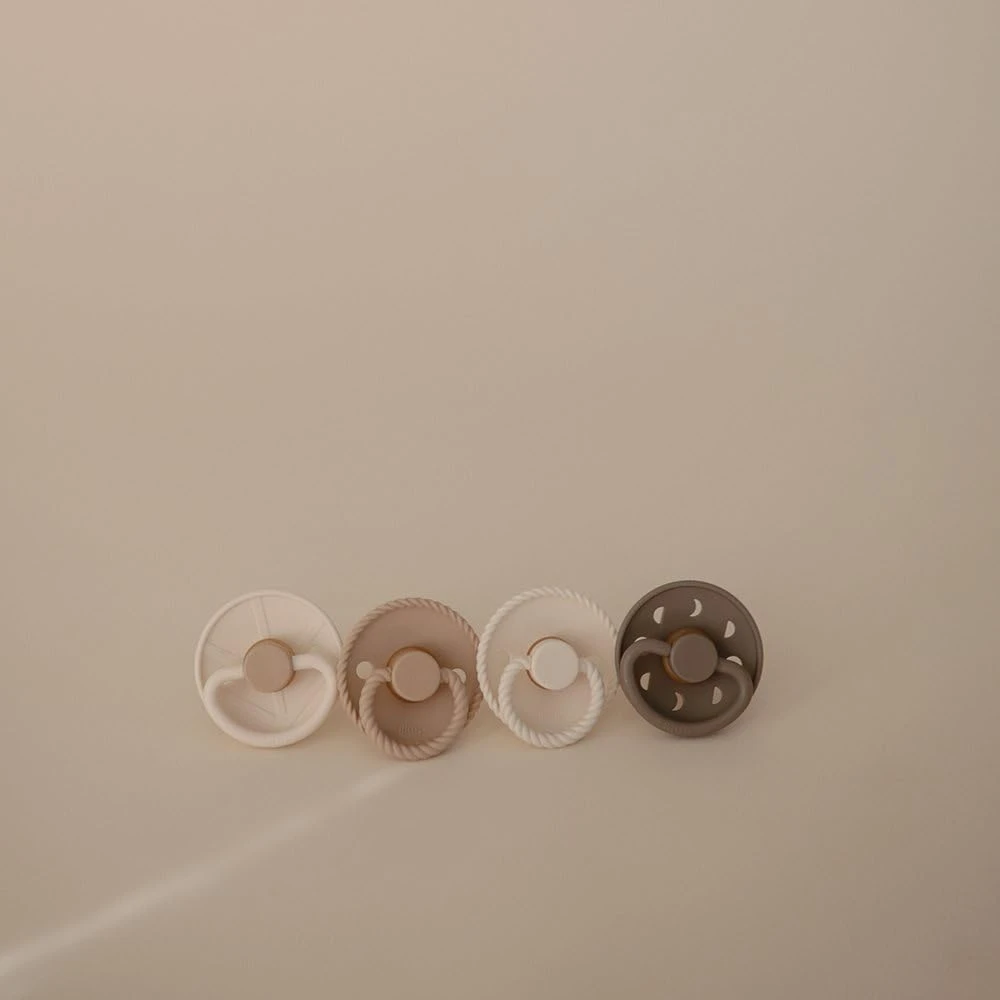Frigg Round Silicone Baby Pacifier Crystal Sparkle Size 2 Pack Of 4 - FRG101892 - Image 5