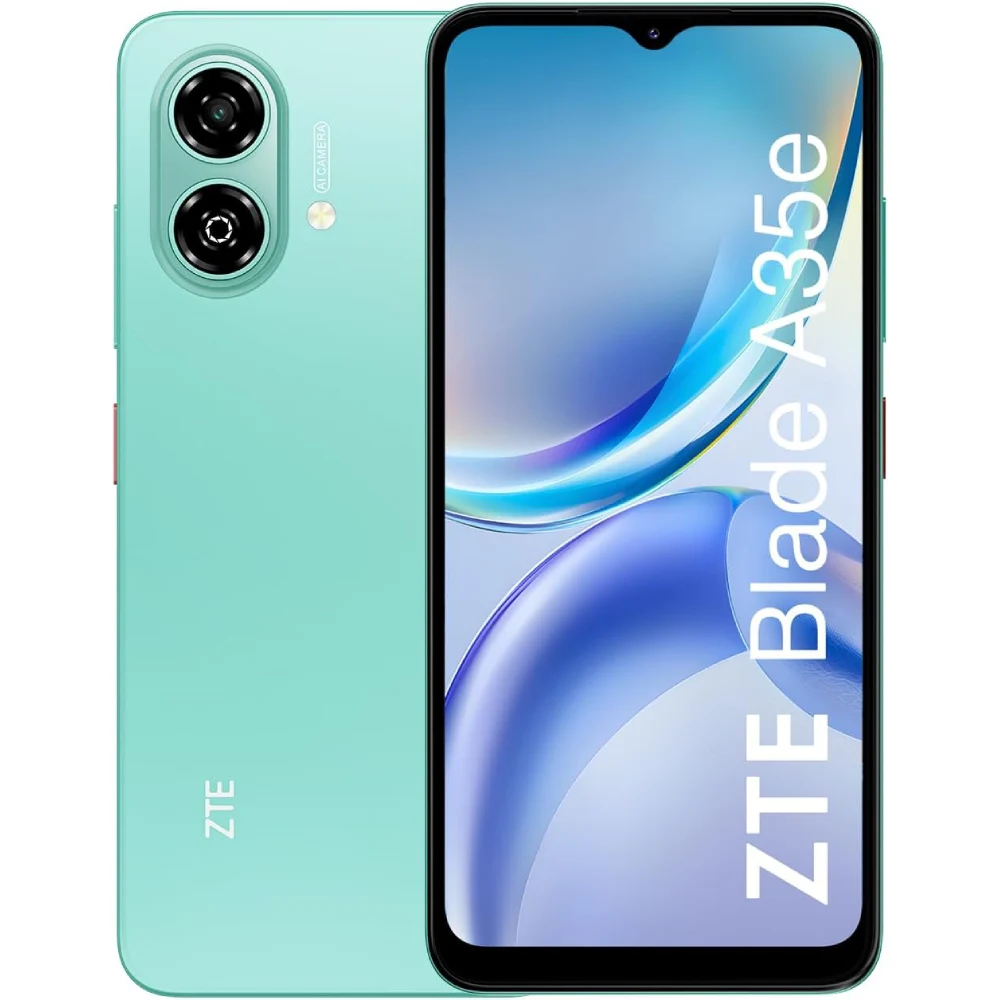 ZTE Blade A35e 4G Dual SIM 6GB RAM 64GB ROM 6.52 90Hz Display 5000mAh Battery, Ice Green