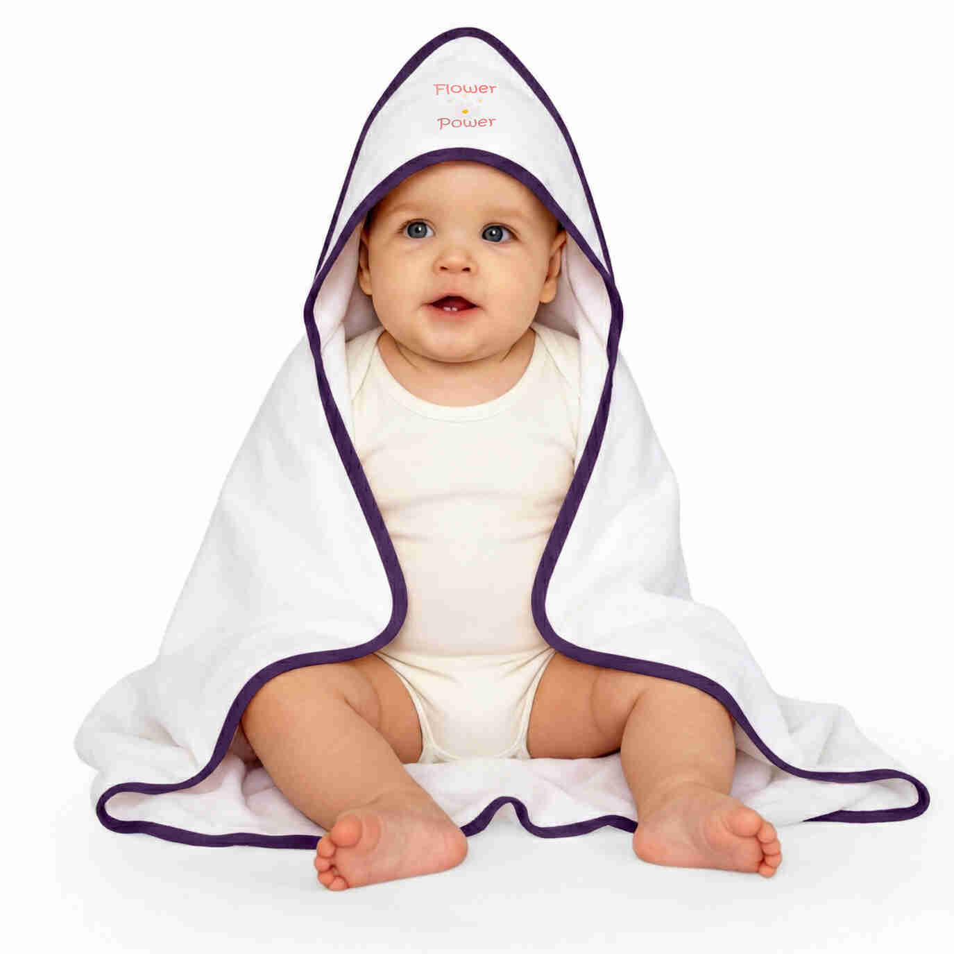 Babies Basic Cotton Swaddle Blanket for New Born 75x75cm Peach V238-BLA-PUR-OS - Image 4