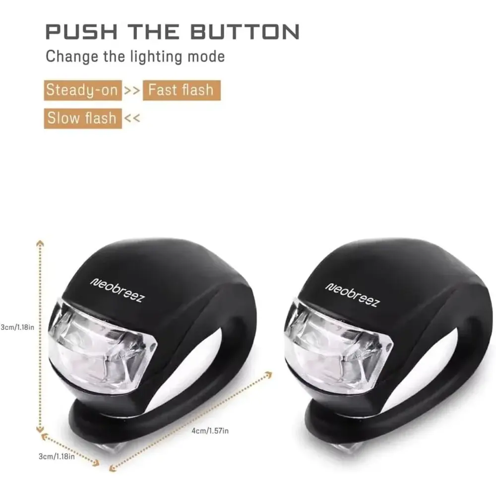 Neobreez Stroller LED Lights Battery Powered Tool-free Mount - NBR149 - Image 2