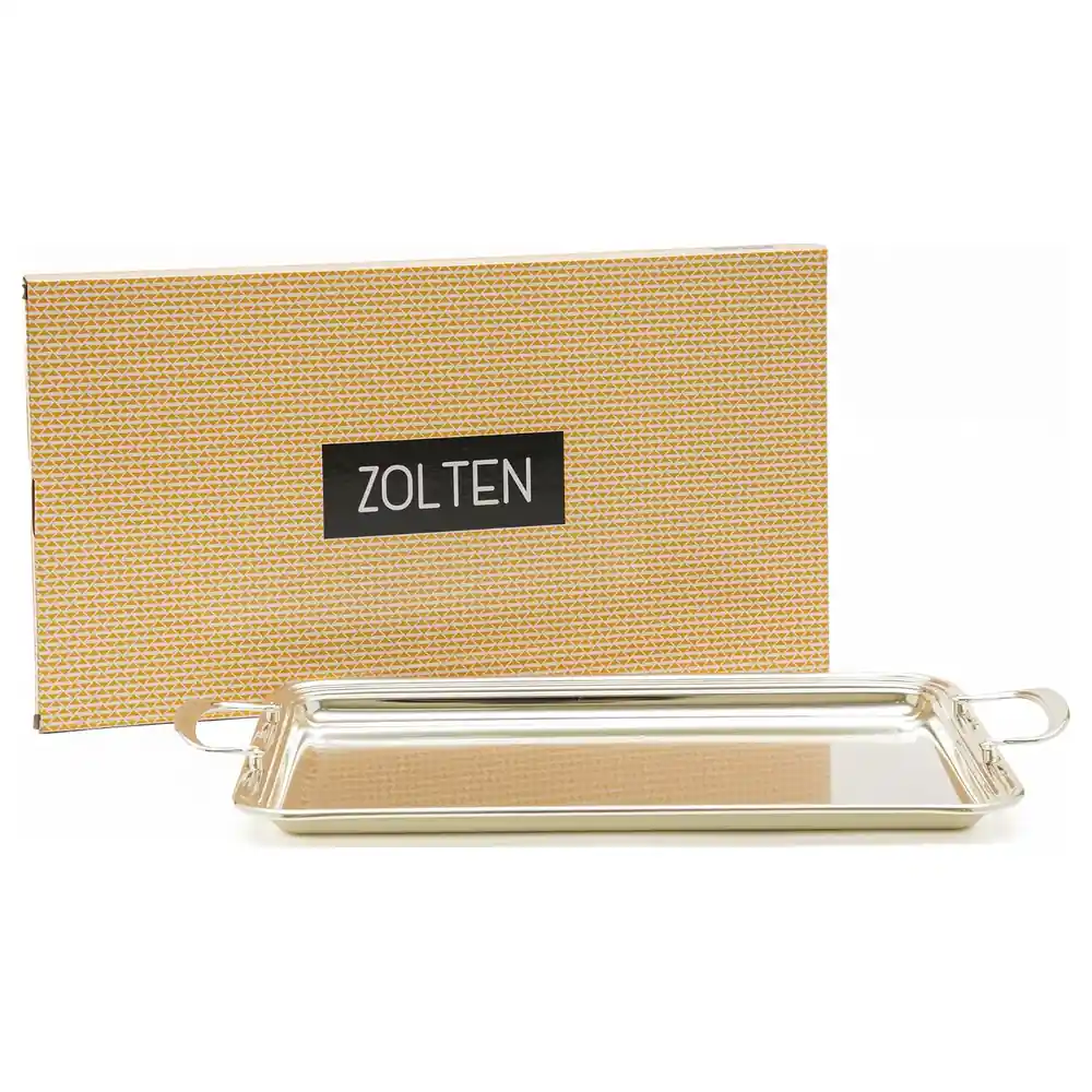Zolten Silver Plated Rectangular Serving Tray, 34.5 cm - ZL2013918 - Image 4