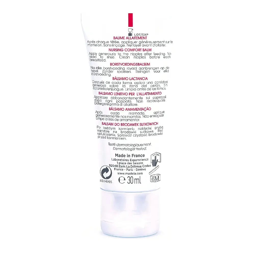 Mustela Nursing Comfort Balm Certified Organic, Fragrance-Free Nipple Cream, 100 Percent Plant-Based Formula with Organic Olive Oil, Glycerin & Vitamin E, Breastfeeding Care 30ml - H015 - Image 3