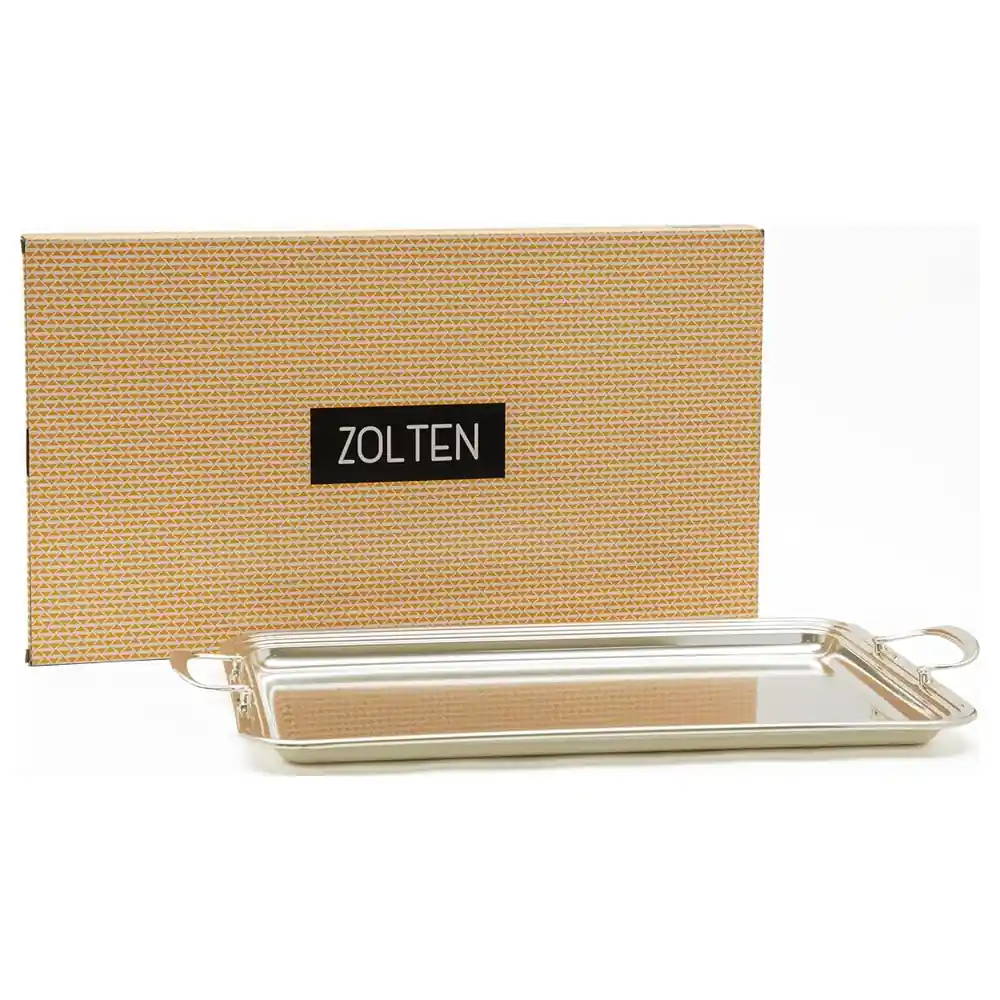 Zolten Silver Plated Rectangular Serving Tray, 42.5 cm - ZL2013916 - Image 4