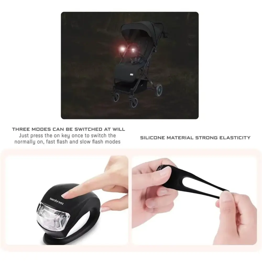 Neobreez Stroller LED Lights Battery Powered Tool-free Mount - NBR149 - Image 5