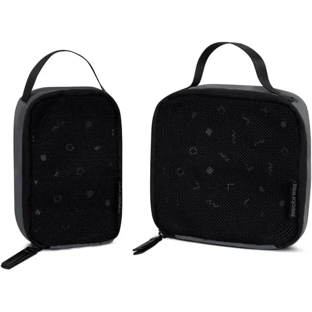 Neobreez Diaper Bag Pouch For Baby Stuff And Cosmetics Grey Pack Of 2 - NBR163