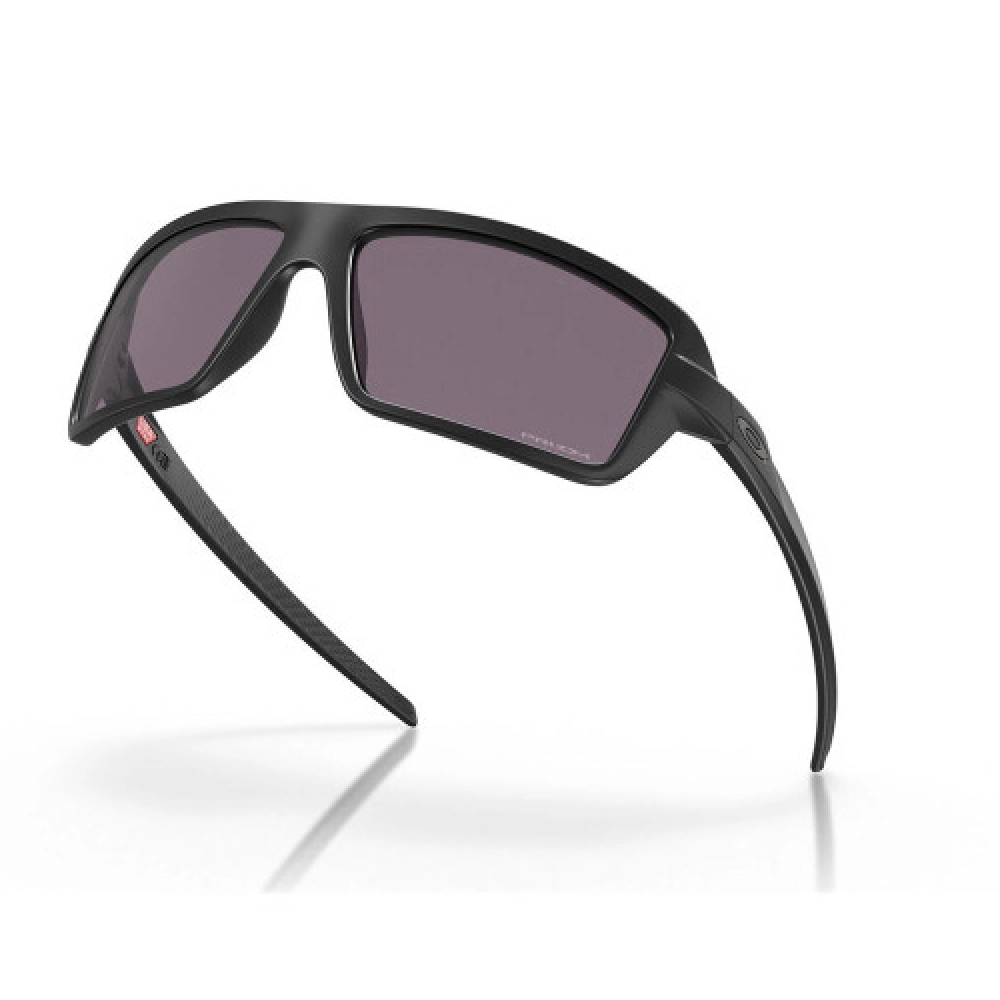 Oakley Men Gradient Grey Lens Sunglasses Full Frame Rectangular Shape 63-14-131mm Grey Plastic Frame CR39 Lens - OO91290163 - Image 3