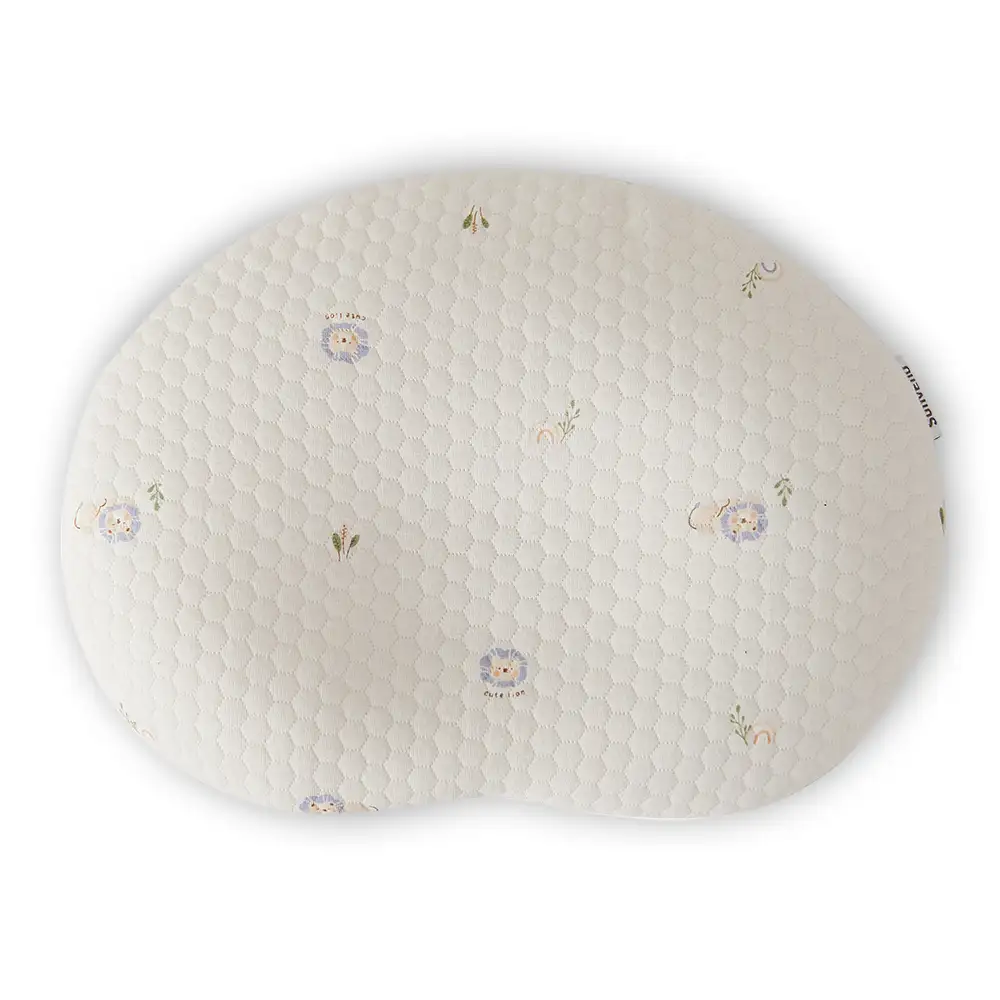 Sunveno Baby Head Shaping Pillow Breathable Anti-flat Head Infant Support White - SN_NBPIL_WH