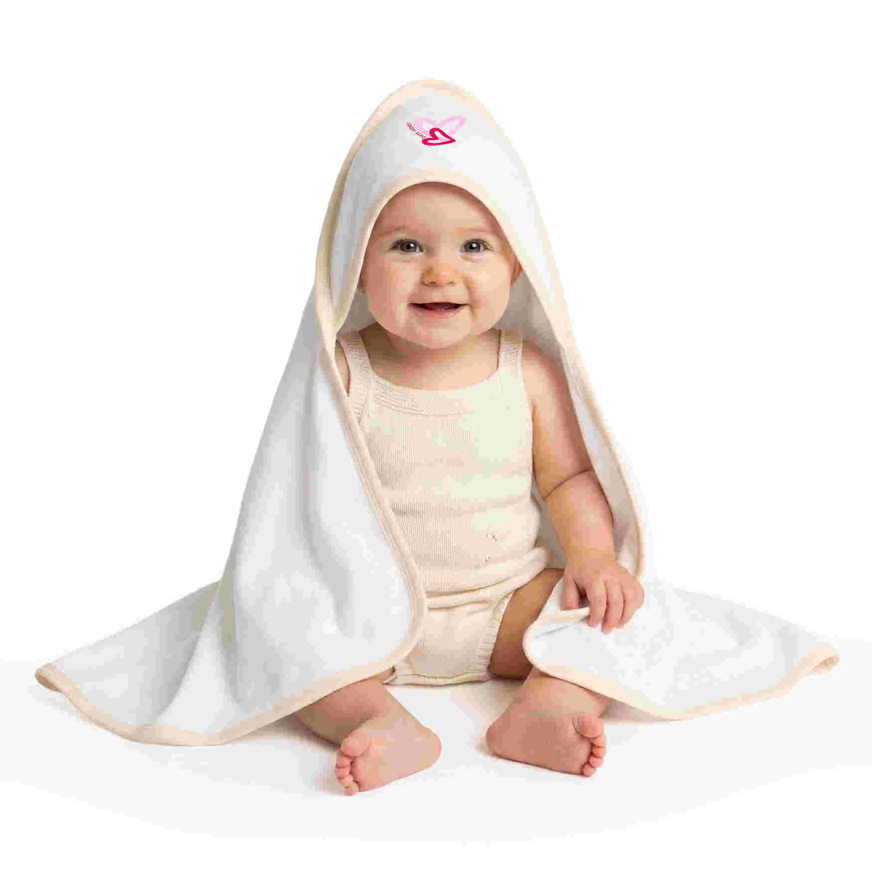 Babies Basic Cotton Swaddle Blanket for New Born 75x75cm Peach V239-BLA-BEI-OS - Image 4