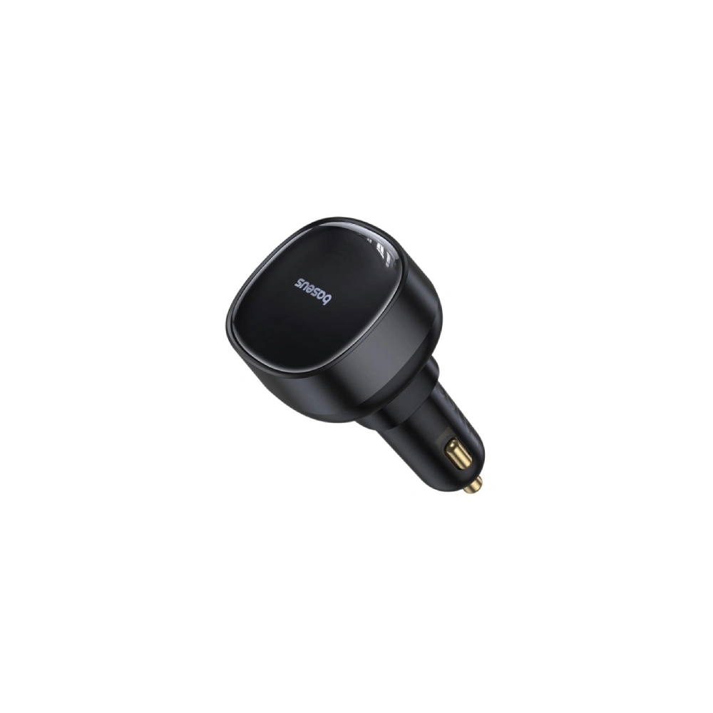 Baseus Enjoyment Pro Car Charger U+Retractable iP Cable 55W BA.C00057801111-00.BK