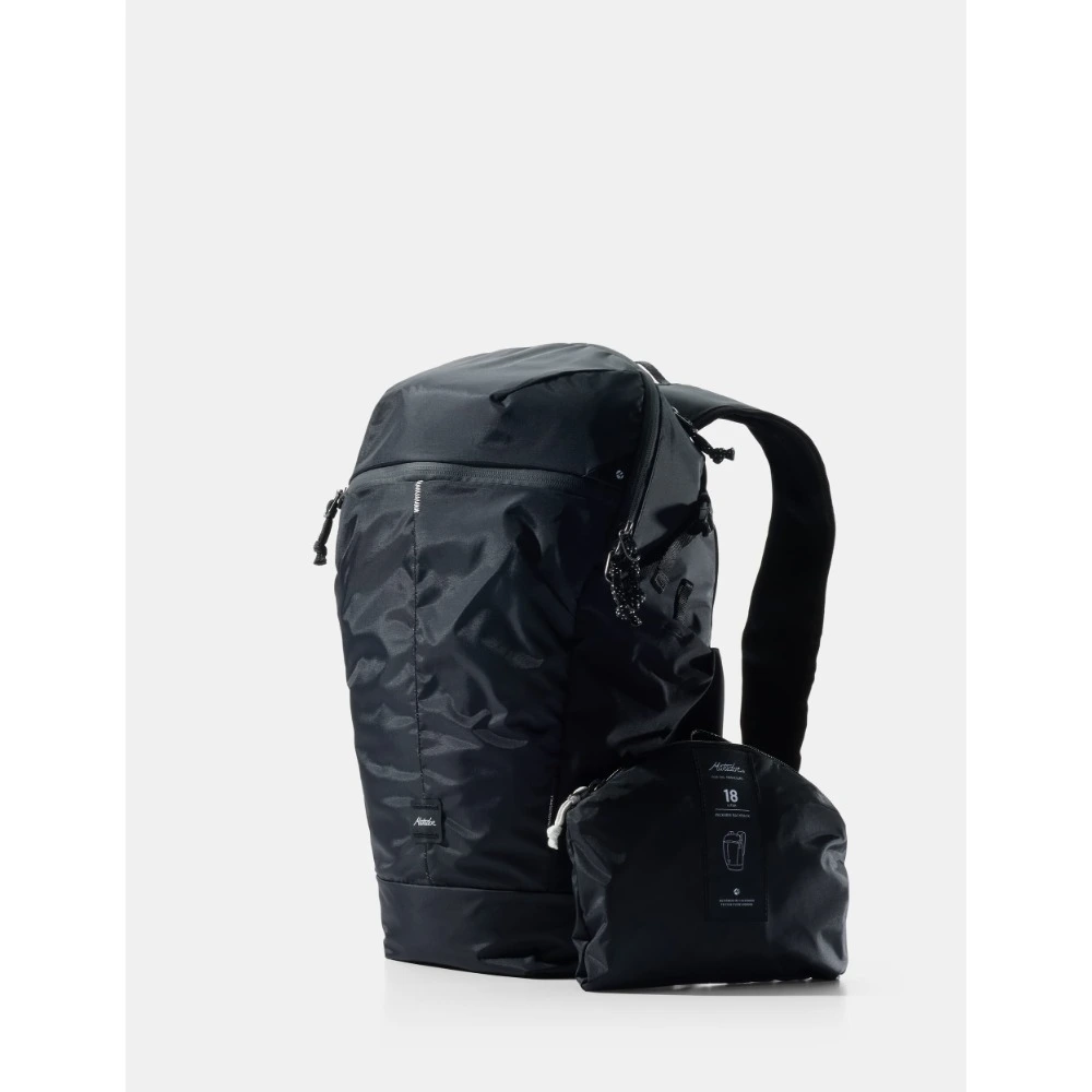 Matador 18L Packable Backpack, Ultralight Weatherproof Daypack, Folds into Own Pocket, Travel and Hiking Backpack, Black - MATZPB18001BK