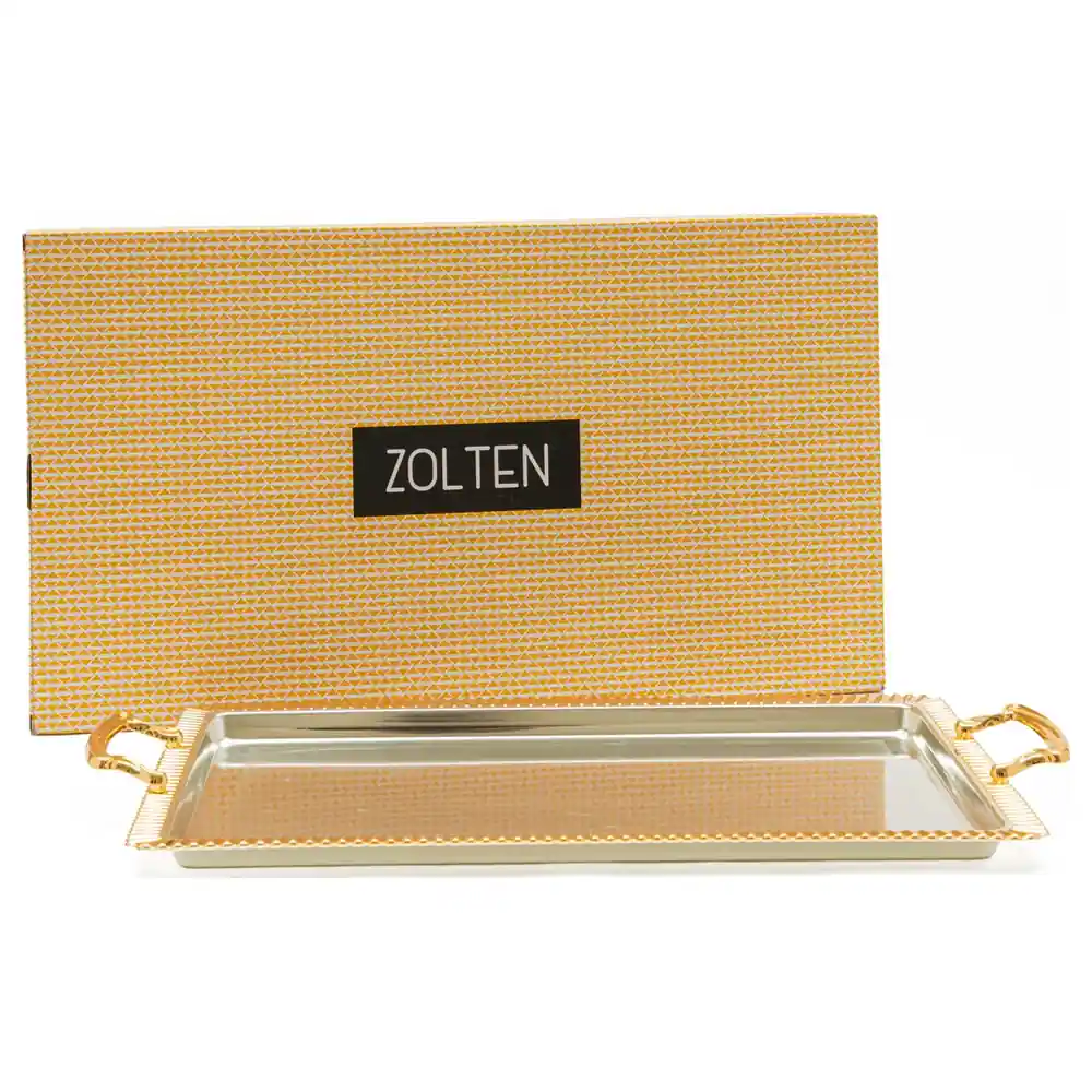 Zolten Silver Plated Rectangular Serving Tray, 43 cm - ZL2013980 - Image 4