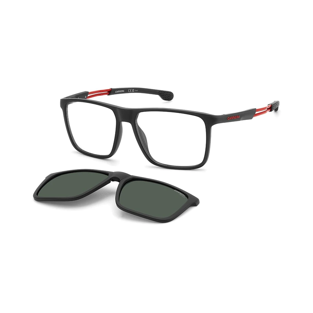 Carrera Mens Rectangular Sunglasses, Green Polarized Lenses, Full Rim - CA-4020-CS-BLX - Image 2