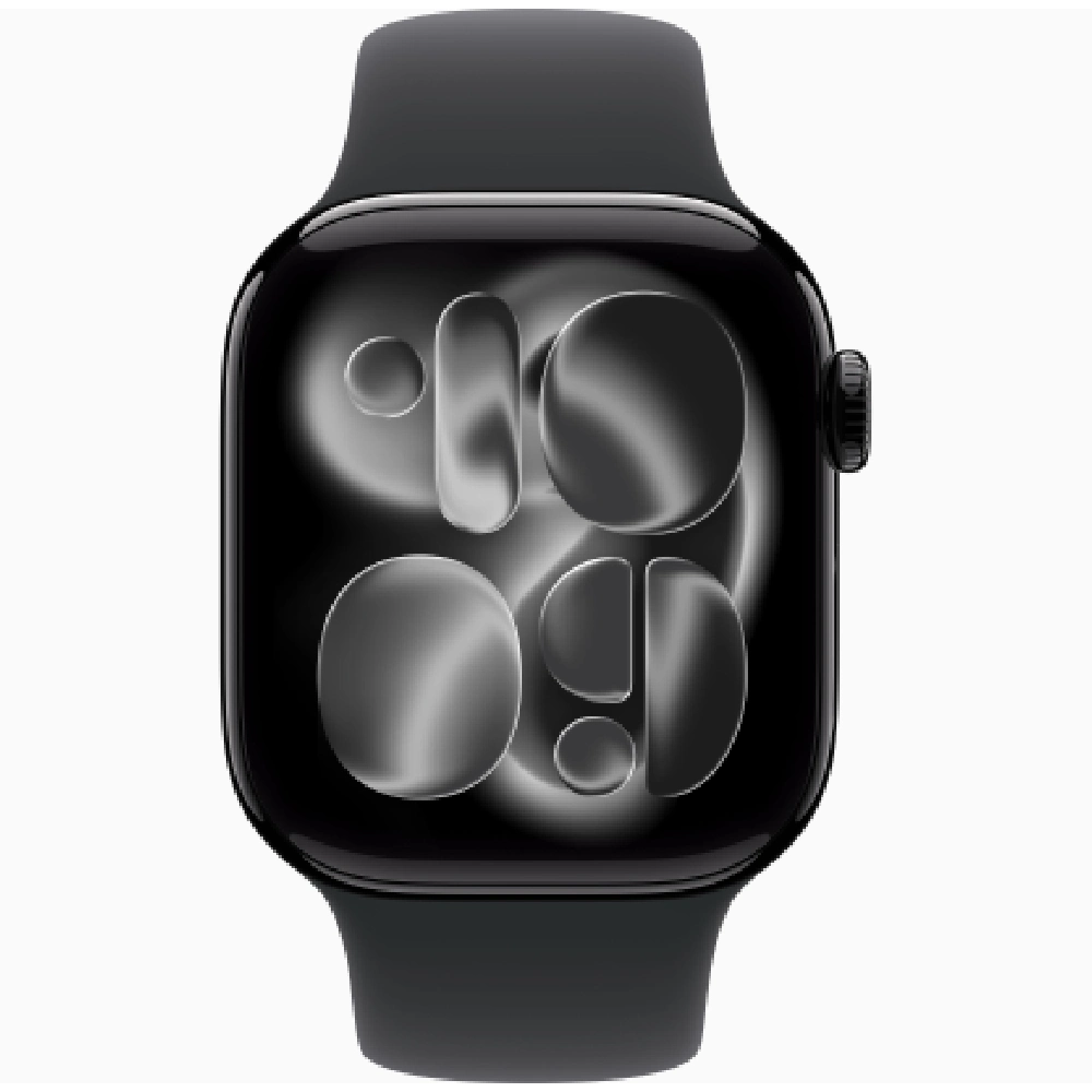 Apple Watch Series 11, 42mm Jet Black Aluminum Case, Always-On Retina OLED Display, S10 Chip, 64GB, GPS, Health & Fitness Tracking, Water Resistant - International Version - Image 2