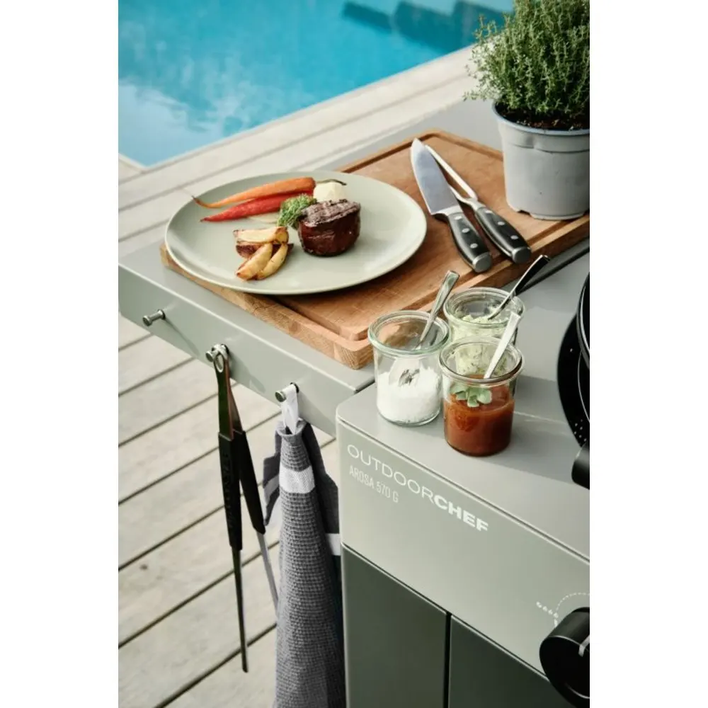 Outdoorchef Carving Set Premium, 20 cm X50CrMoV15 Carving Knife and Fork, Pakka Wood Handles, For Roasts and BBQ Meat - 14.491.42 - Image 5