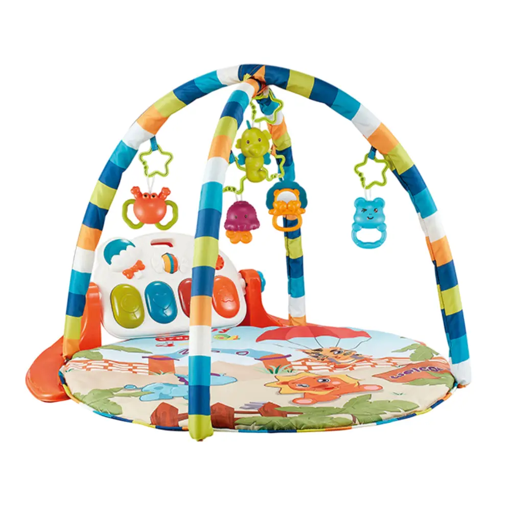 Little Angel Baby 2-in-1 Musical Piano Play Gym with Activity Floor Pad, Fitness Frame and Interactive Piano Toys - N5172