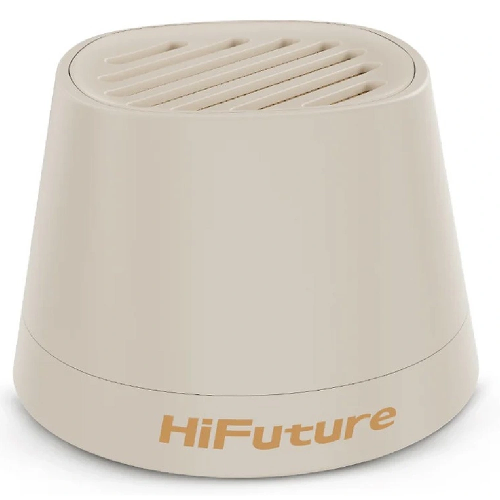 HiFuture Mega S 5W Bluetooth Speaker with MagSafe Compatibility, 15W Wireless Charging, and Stable Bluetooth 5.4 for Home, Office, and Travel (Latte) - HF.HBB20-MEGAS.LT