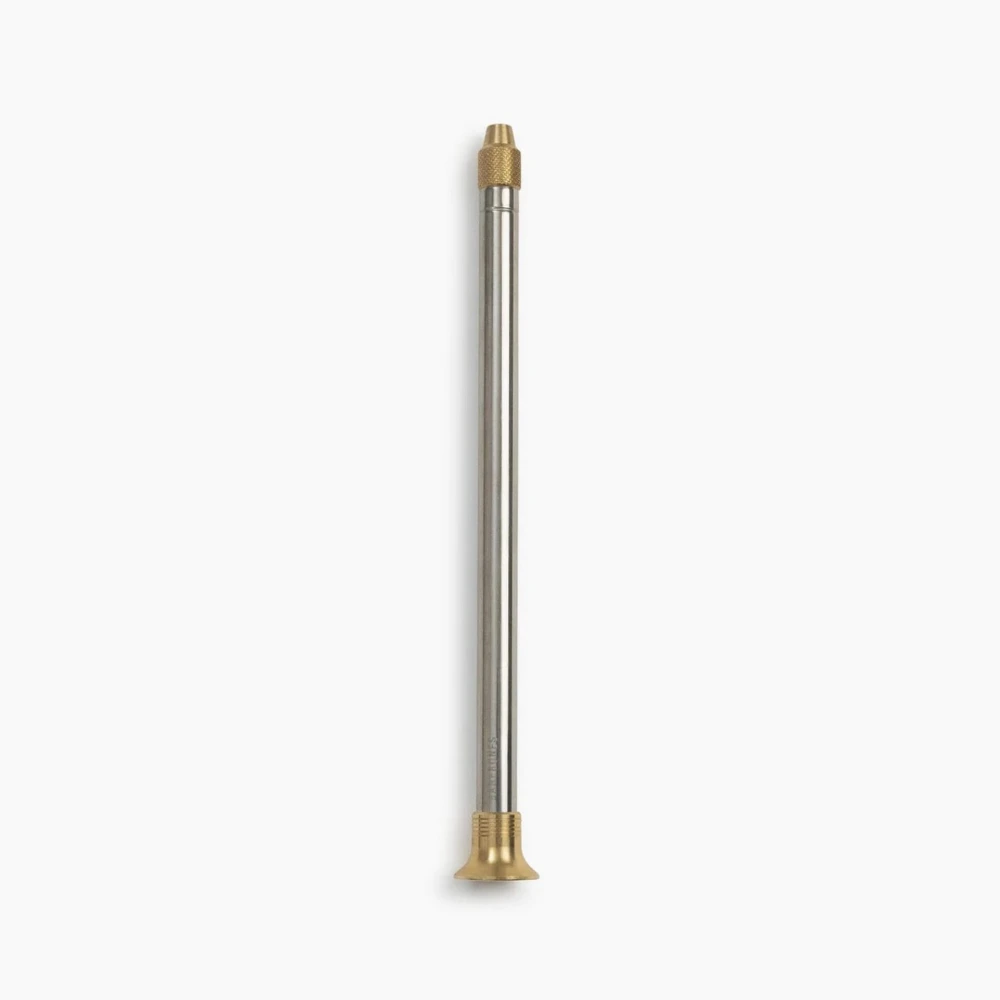 Barebones Telescoping Fire Blower, Brass and Stainless Steel telescoping tubes, Adjustable Length, One-Way Valve, Campfire and Fireplace Tool, Brass - HMS-2142