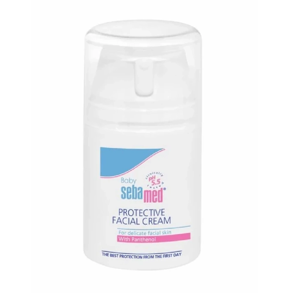 Sebamed Baby Protective Facial Cream, pH 5.5, Moisturizing Care with Allantoin, Hyaluronic Acid, 50 ml - HC0119