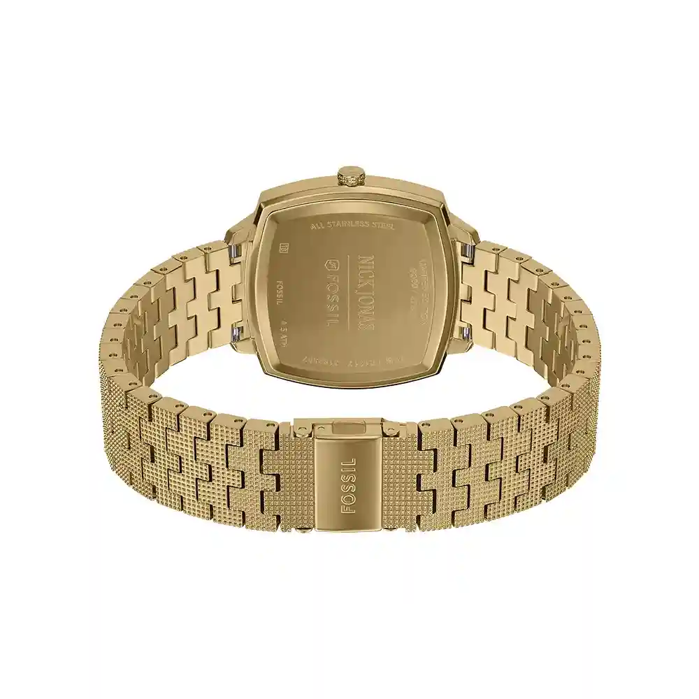 Fossil Unisex Nick Jonas x Fossil Machine Luxe Malachite Three-Hand Gold-Tone Stainless Steel Watch - LE1217 - Image 3