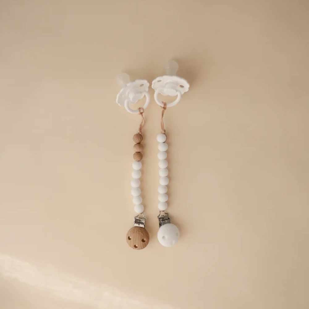 Mushie Pacifier Clips Eva White - MU2090215 - Image 3