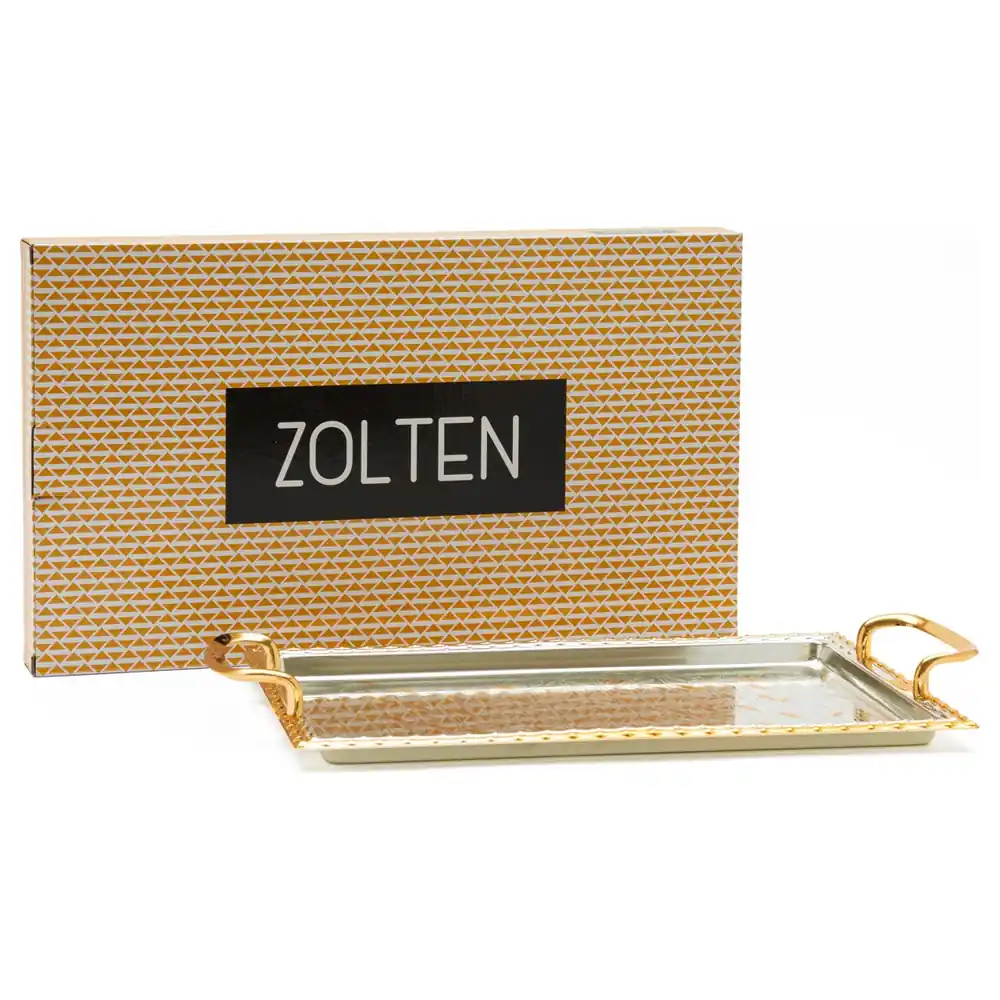 Zolten Silver Plated Rectangular Serving Tray, 42.5 cm - ZL2013962 - Image 4