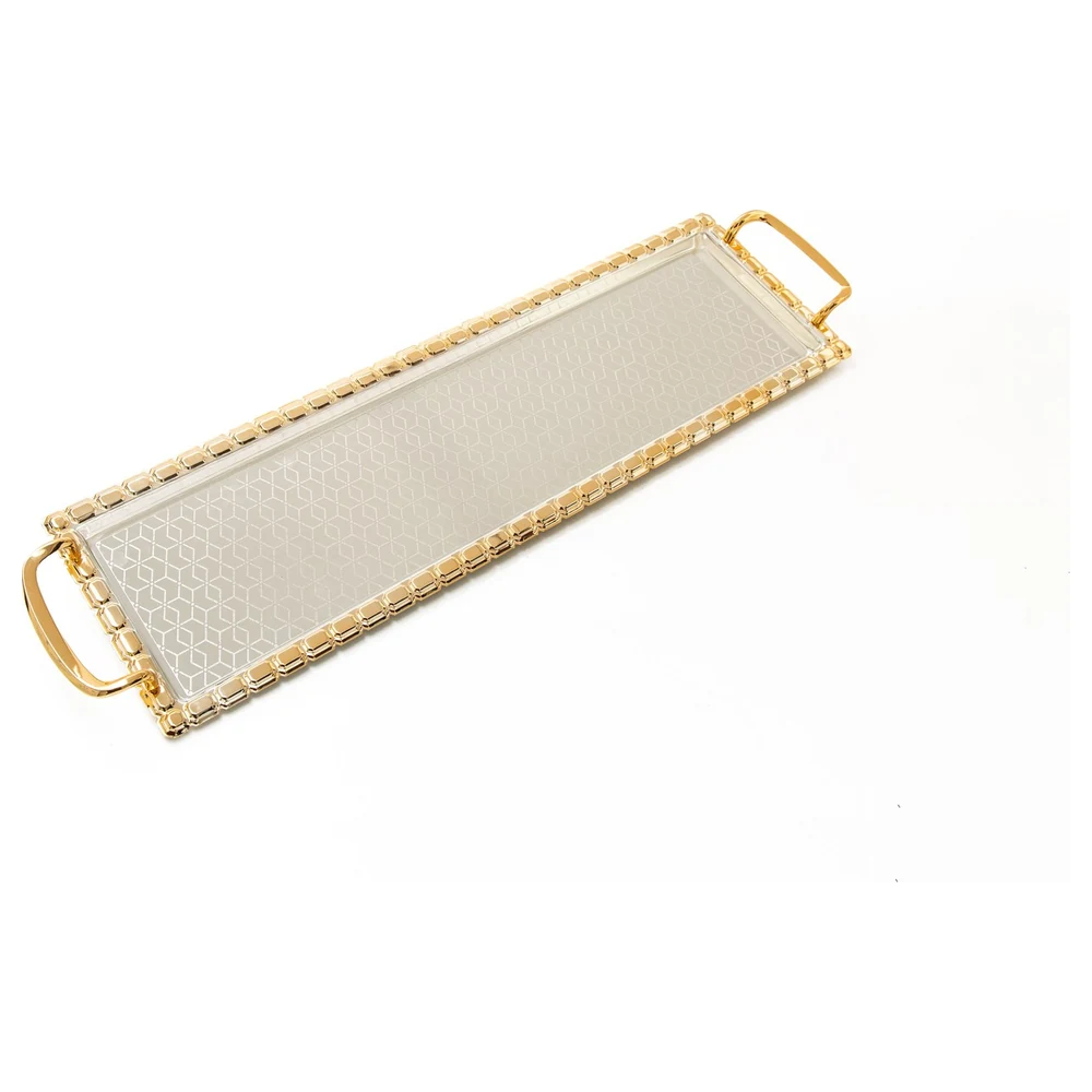 Zolten Silver Plated Rectangular Serving Tray, 45.5 cm - ZL2014476