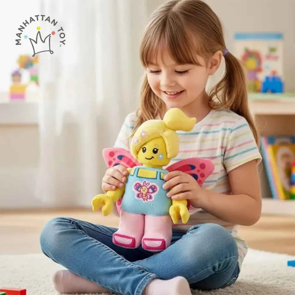 Manhattan Toys LEGO Butterfly Girl Plush Character Toy, Soft Collectible Fantasy Doll for Kids, Cute Room Decor, Gift for Boys & Girls, Stuffed Figure, Multicolour - 335520LL - Image 10