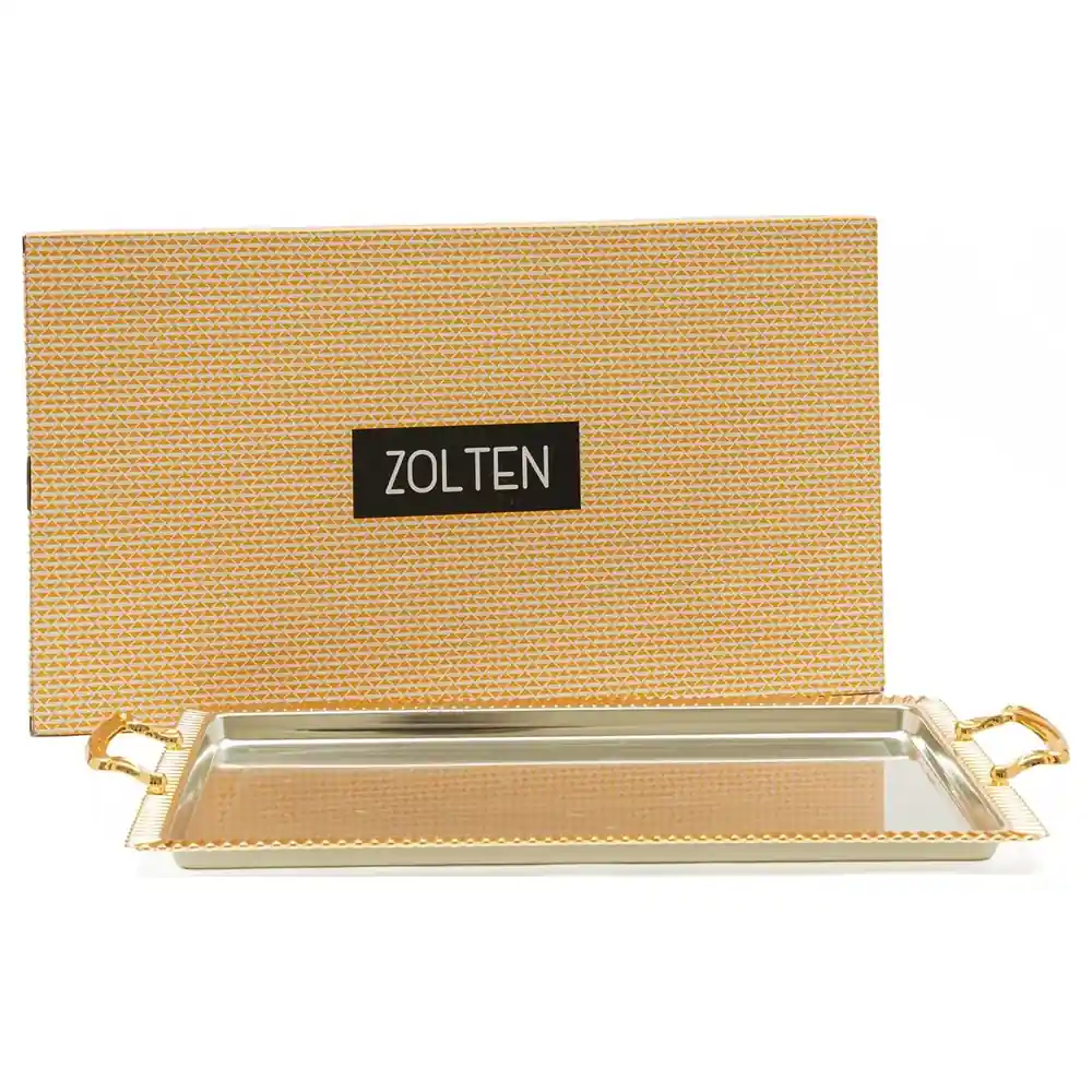 Zolten Silver Plated Rectangular Serving Tray, 42.5 cm - ZL2013920 - Image 4