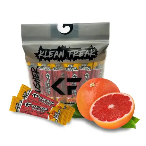 Klean Freak The Flusher Flushable Wipes 20 Pack, Biodegradable Plant Fibre, Alcohol Free, Aloe and Witch Hazel, Juicy Grapefruit - FLJG20 - Image 3