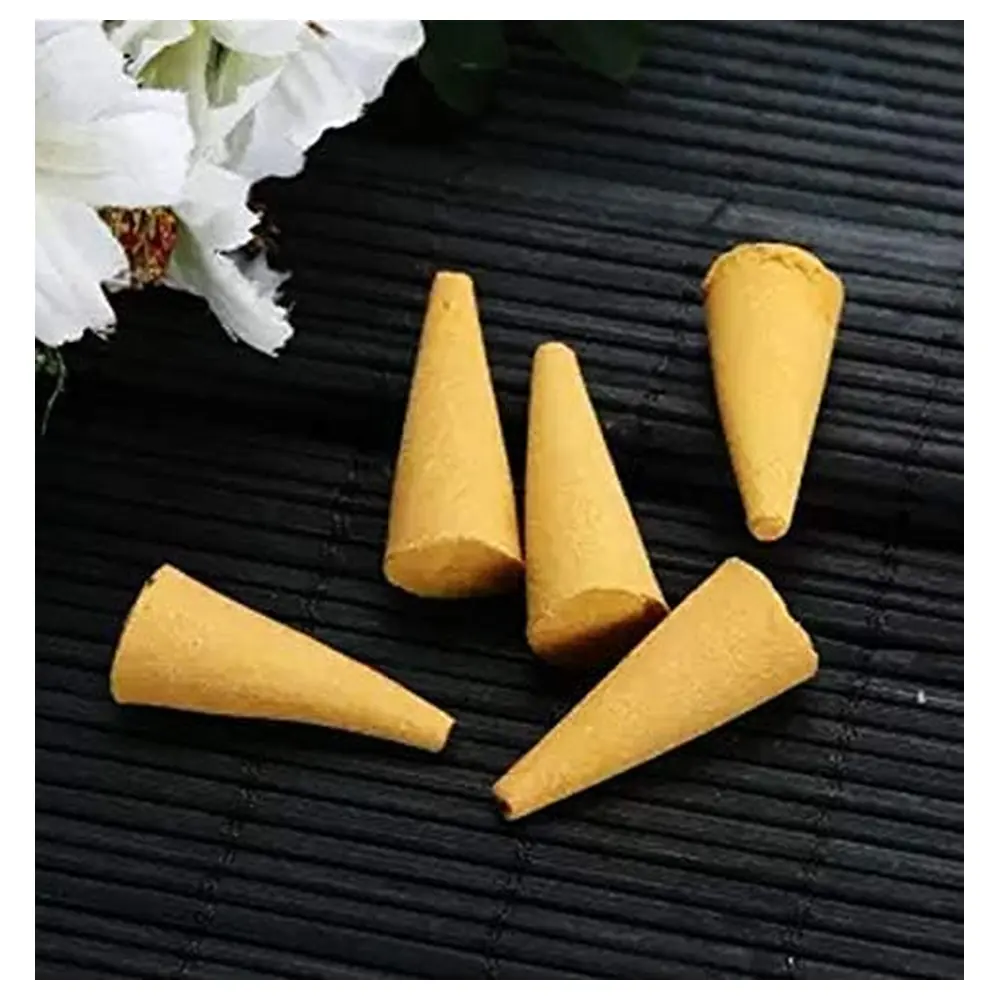 GulfDealz Jasmine Backflow Incense Cones, Cedar Powder and Natural Plant Oil Blend for Reflux Incense Burners, 30 g Pack - Image 2