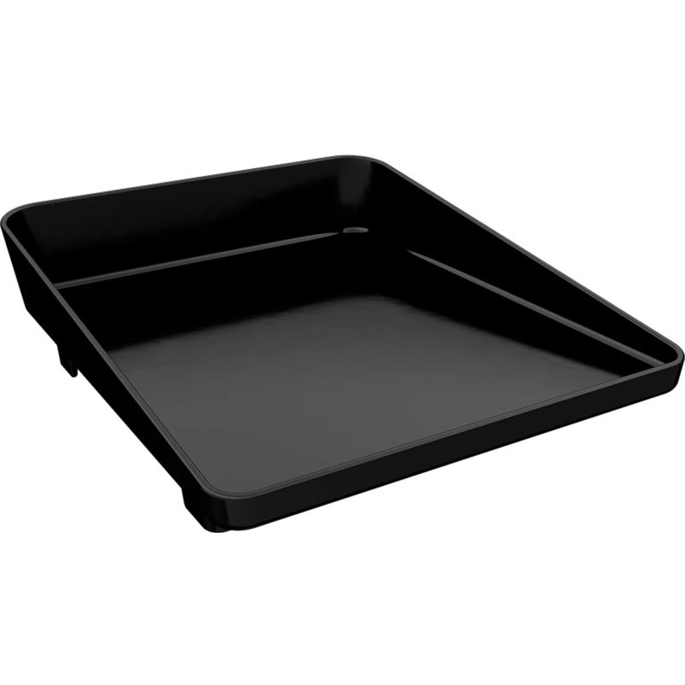 Outdoorchef Plancha L, Enamelled Cast Iron Griddle Plate, High Rim, Drip Tray, For 480, 570, Dualchef and A-Line Grills, Black - 18.212.85