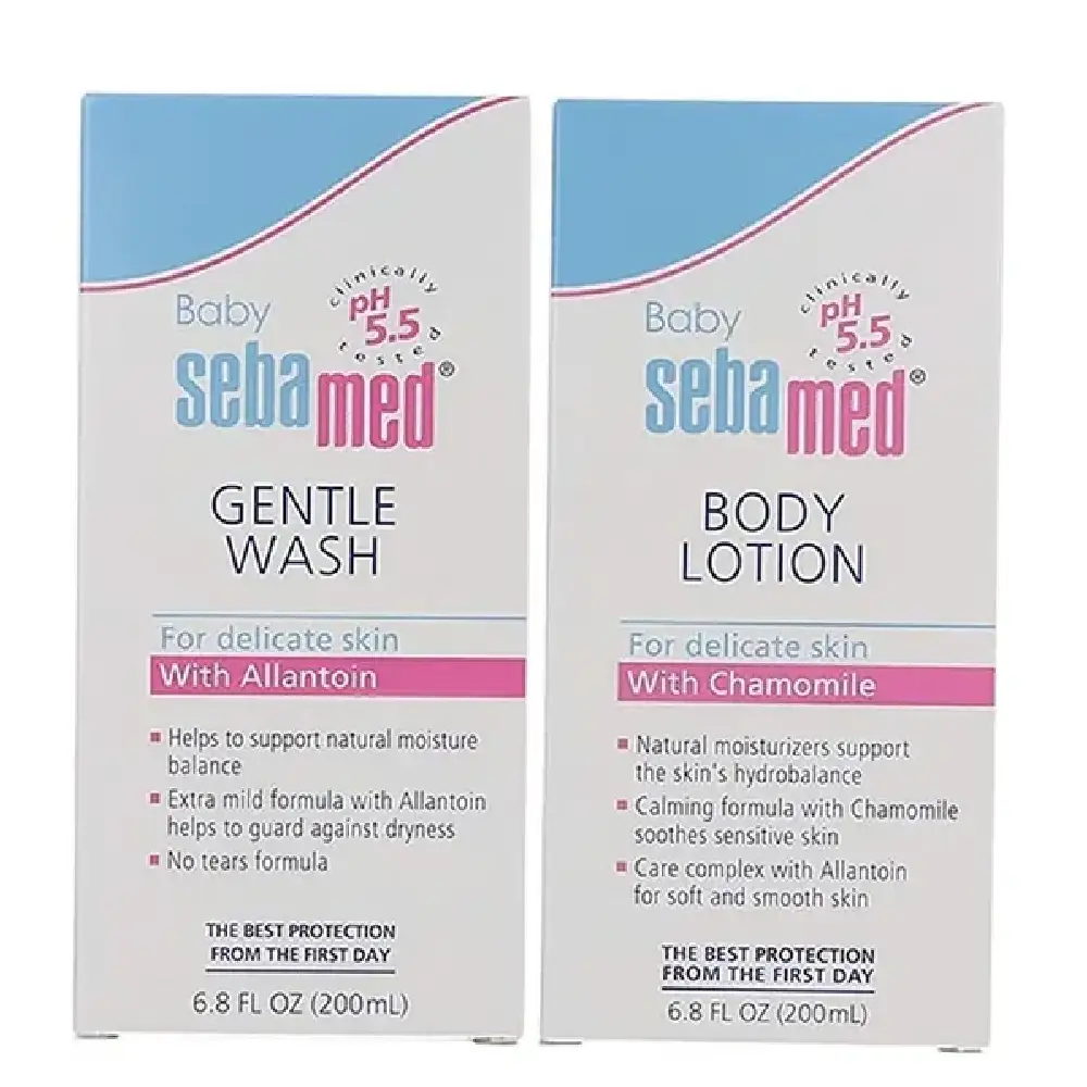 Sebamed Baby Gentle Wash 200ml and Baby Body Lotion 200ml Duo, pH 5.5 - HC0107