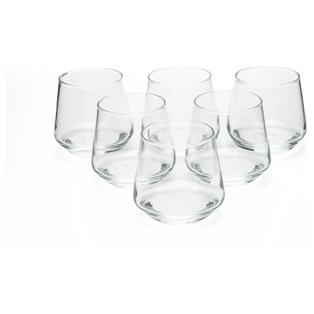 Taliona Lilly 6-Piece Clear Glass Old Fashioned Tumbler Set 30 cl - C6913870 - Image 4