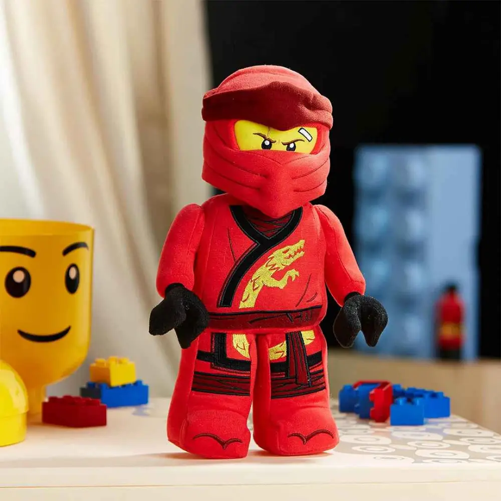 Manhattan Toys LEGO Ninjago Kai Plush Character Toy, Soft Collectible Ninja Doll for Kids, Bedroom Decor, Gift for Boys & Girls, Stuffed Figure, Multicolour - 335540LL - Image 5