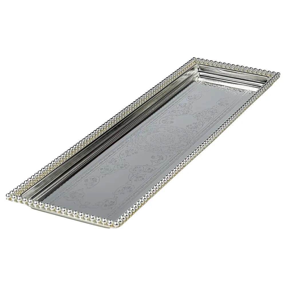 Zolten Silver Plated Rectangular Serving Tray, 60 cm - ZL2013758 - Image 2