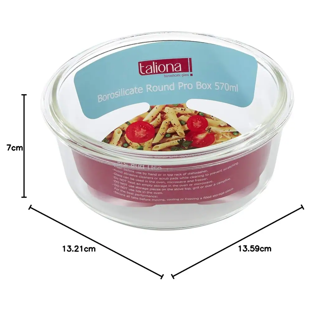 Taliona Boro Pro Borosilicate Glass Borosilicate Round Storage Box 57 cl - TL2213354 - Image 7