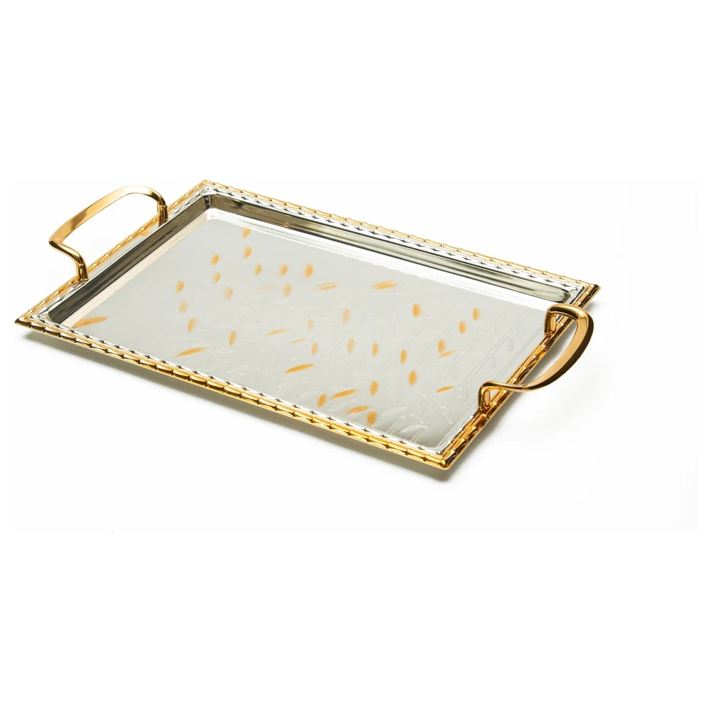 Zolten Silver Plated Rectangular Serving Tray, 42.5 cm - ZL2013962
