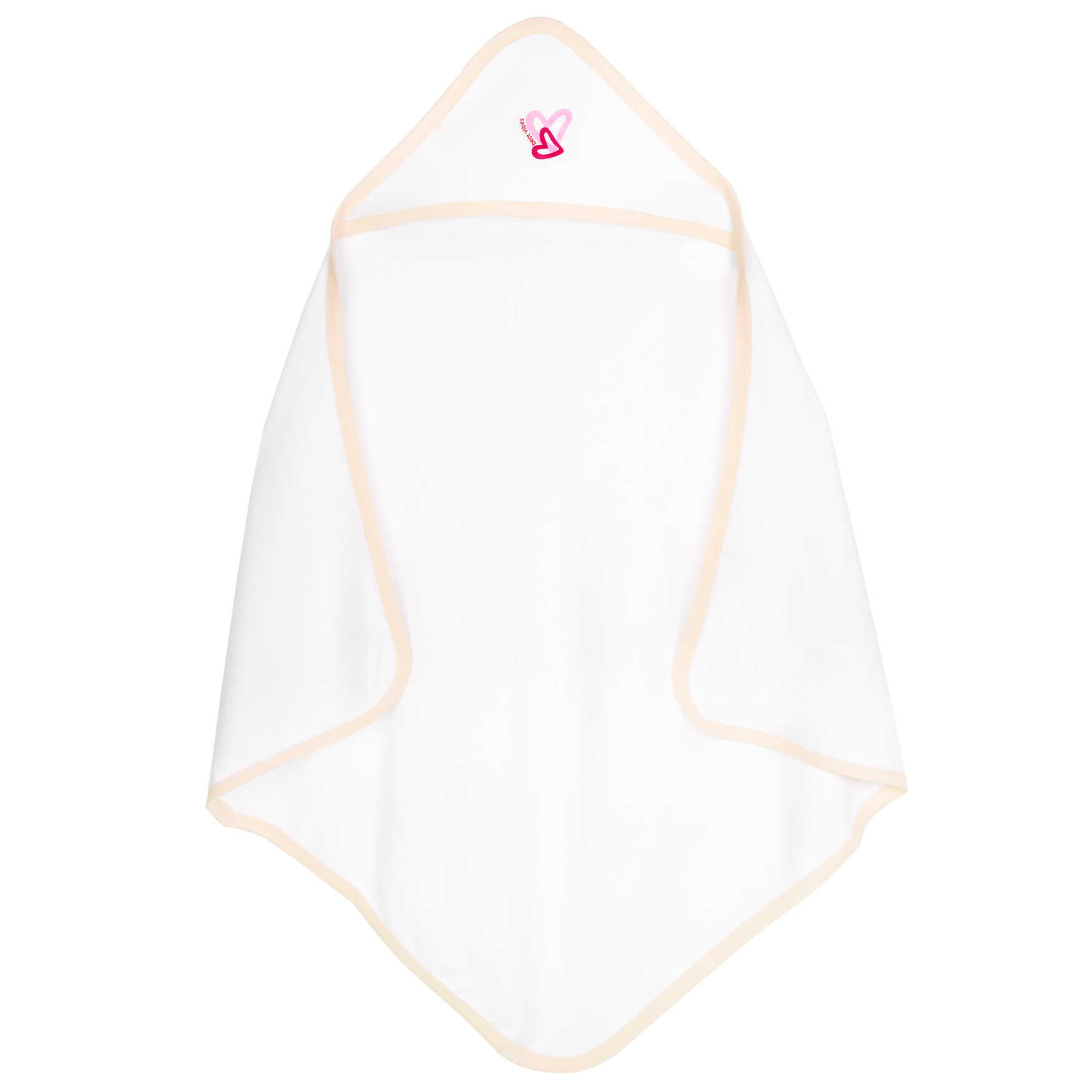 Babies Basic Cotton Swaddle Blanket for New Born 75x75cm Peach V239-BLA-BEI-OS