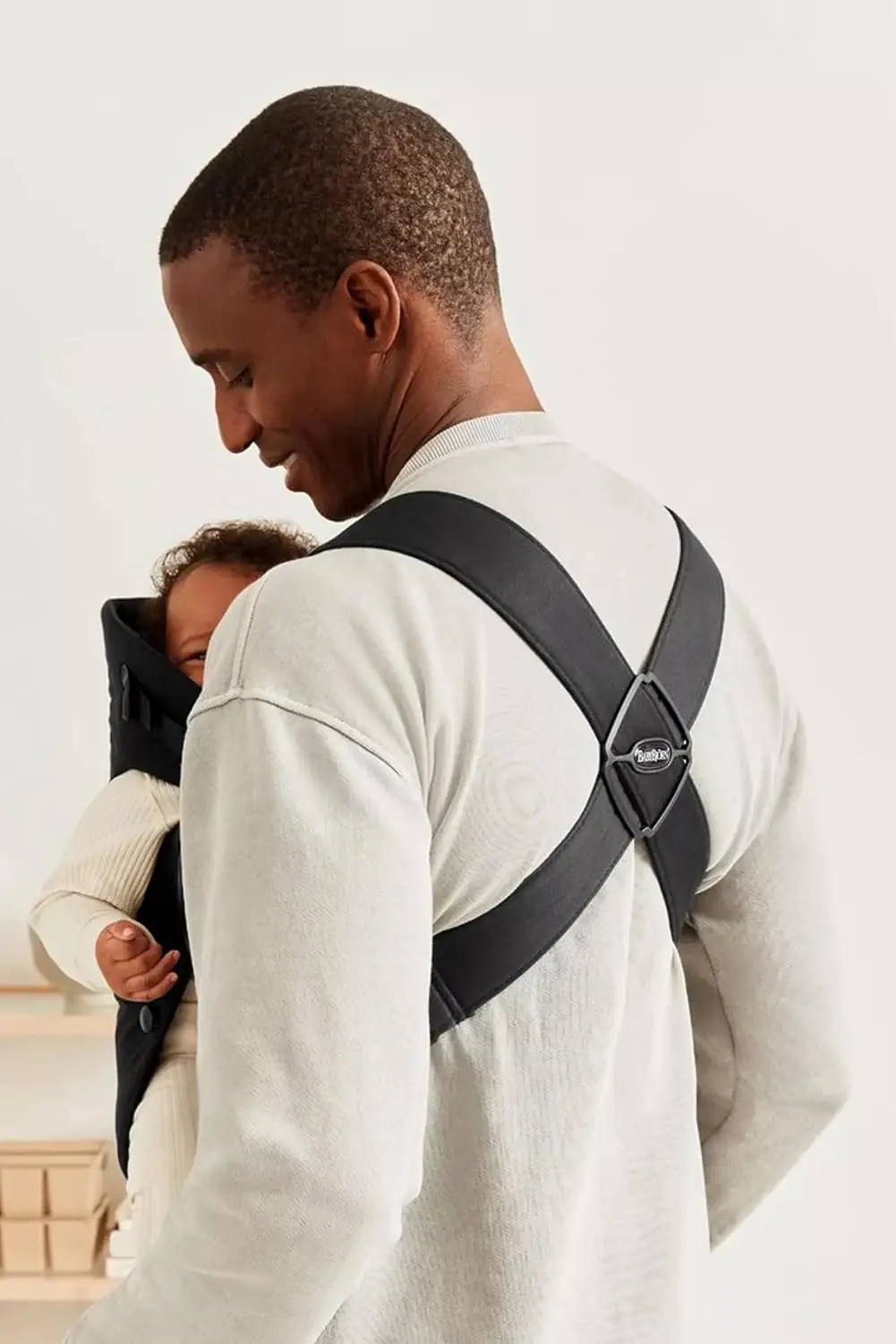 BabyBjorn Baby Carrier Mini Woven Cotton Black - BJ021156 - Image 4