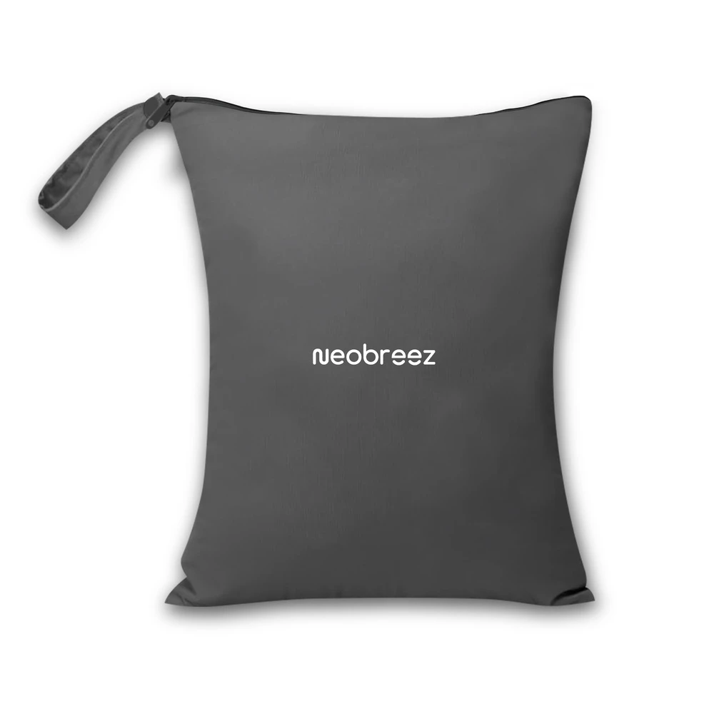 Neobreez Wet And Dry Bag Leak-proof 25x35cm For Diaper Bag Stroller Grey - NBR162