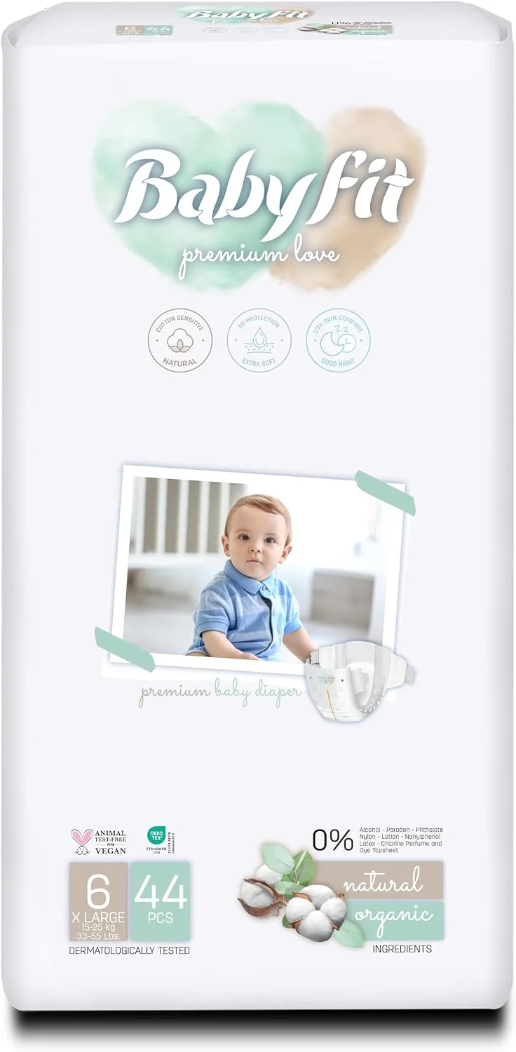 Baby Fit Jumbo Babies Diapers Premium Baby Ultra-soft Super Absorbent X-large - BYF-212682L1