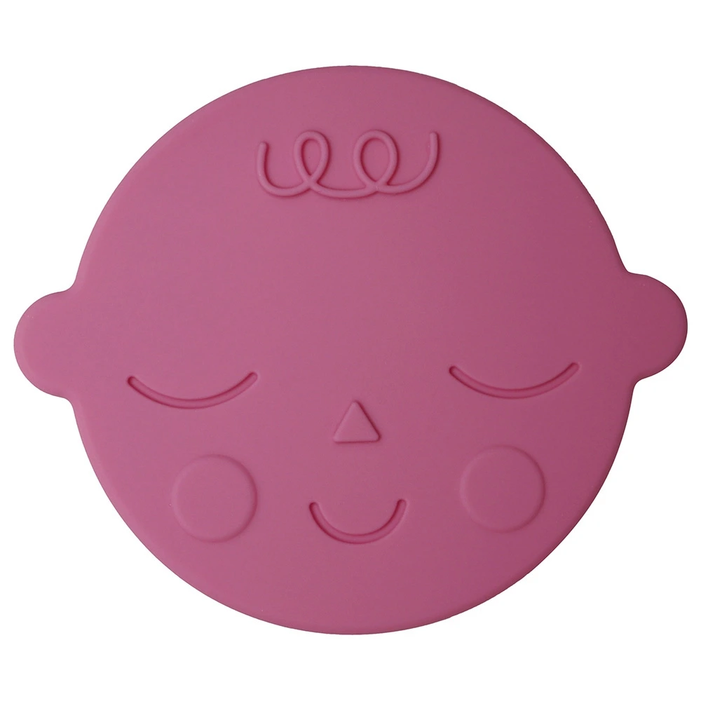Mushie Teether Face Bubblegum - MU2560319
