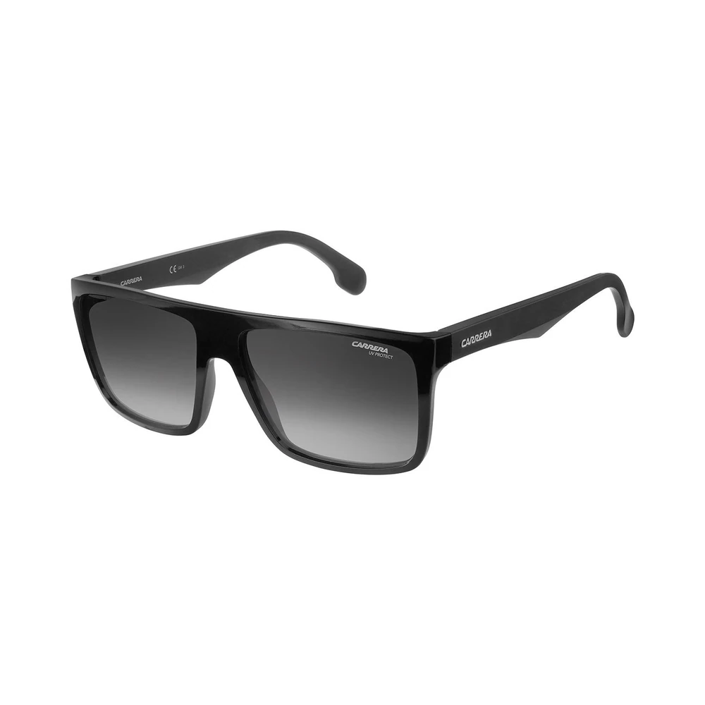 Carrera Mens UV Protected Rectangular Flat Top Sunglasses, Dark Grey Shaded Lenses - C-5039-S-807