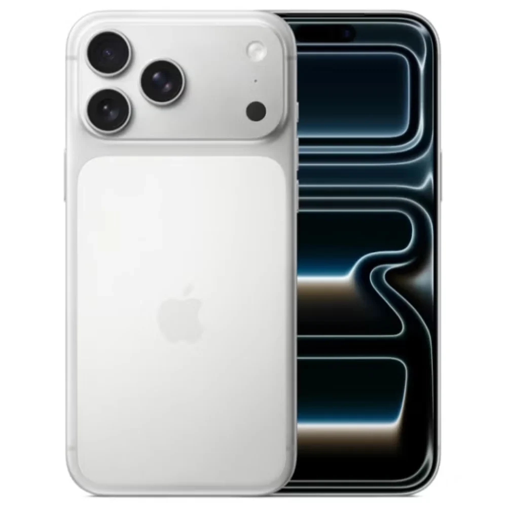 Apple iPhone 17 Pro 256GB 12GB RAM 5G Dual eSIM 6.3-Inch ProMotion Display A19 Pro 48MP Triple Camera Fast Charging - Silver - TDRA Version