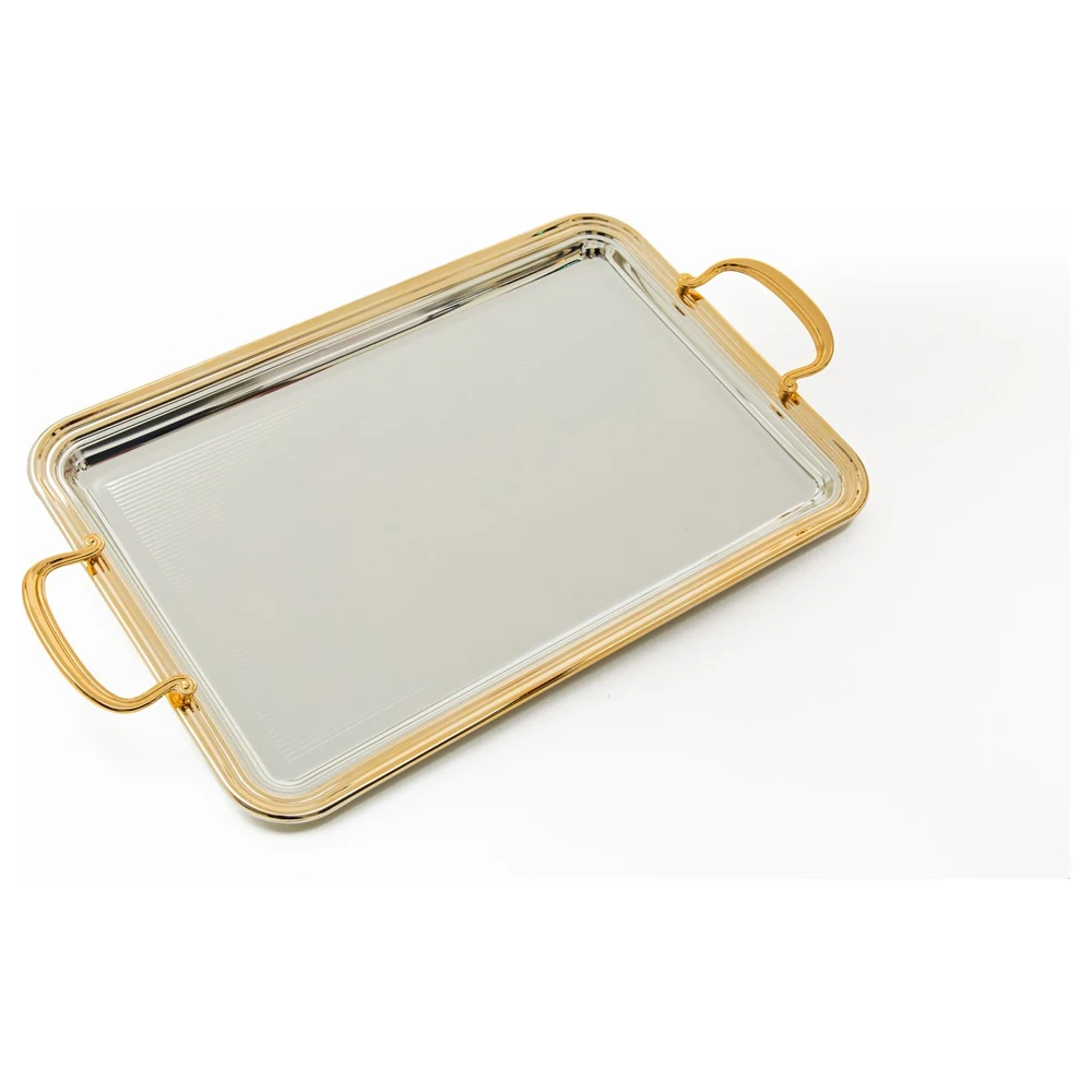 Zolten Silver Plated Rectangular Serving Tray, 42 cm - ZL2013968